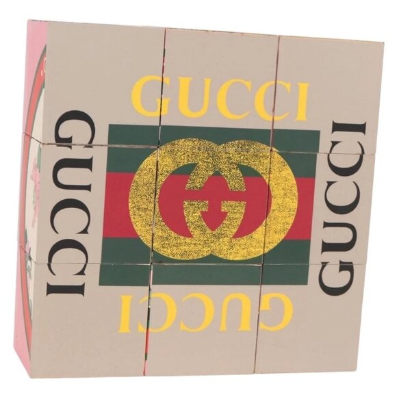 GUCCI Dice Cube Game Brown Auth 129755M - Picture 1 of 13